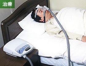 睡眠時無呼吸症候群の治療の様子